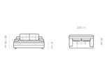 Sofa – lova  WEF116 Modernus stilius 13