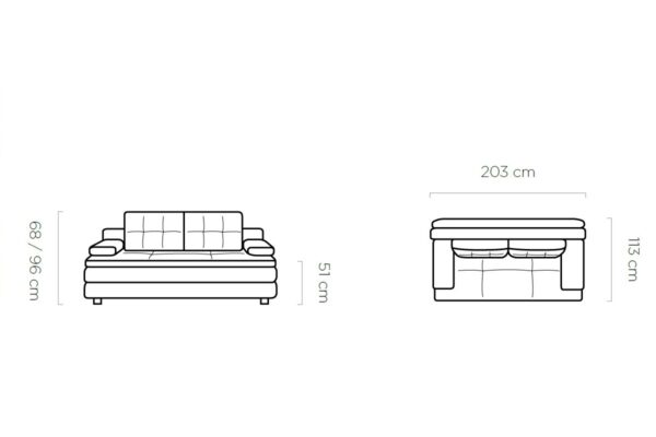 Sofa – lova  WEF116 Modernus stilius 9