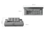 Sofa – lova WEO126 Modernus stilius 15
