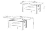 Transformuojamas stalas SIGMO 205 Industrinis stilius 10