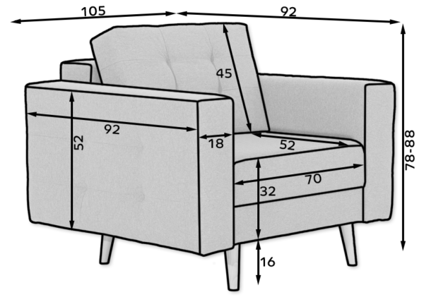 Fotelis Asgard Chairs & Recliners 7