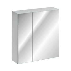LEONARDO WHITE 84-60-B-2D veidrodinė spintelė CU-COC-834012 FSC MIX 70 proc. Vonios baldai COMAD 3