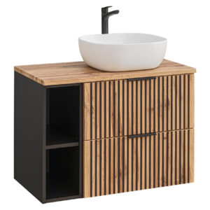 SET-XIL B 80CM UN.6252 81-01 JUODAS Vonios baldai COMAD