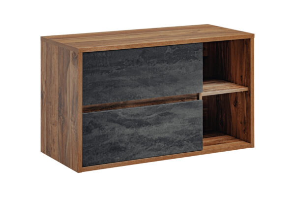 HAMPTON CONCRETE 824 KPL. 100BL PUM spinta 2S uni. / Kabinetas uw 2Dr uni. 100 CM / CU-COC-834012 Vonios baldai COMAD 7
