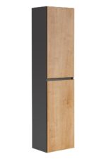 MONACO GREY OAK 800 Aukšta kolona 2 D / Aukšta spintelė 2 D 40CM – CU-COC-834012 FSC MIX 70% Vonios baldai COMAD 14