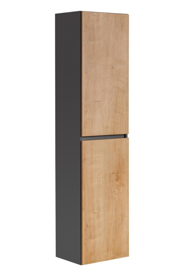 MONACO GREY OAK 800 Aukšta kolona 2 D / Aukšta spintelė 2 D 40CM – CU-COC-834012 FSC MIX 70% Vonios baldai COMAD 9