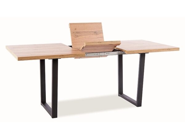 STALAS VITO, ARTISAN ĄŽUOLAS/JUODAS 140(180)X85 Stalai 3