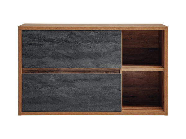 HAMPTON CONCRETE 824 KPL. 100BL PUM spinta 2S uni. / Kabinetas uw 2Dr uni. 100 CM / CU-COC-834012 Vonios baldai COMAD 6