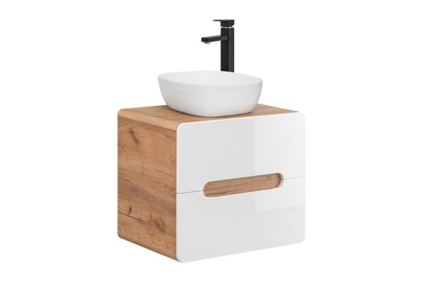 ARUBA WHITE 828 Universali spintelė 2S/ Balta spintelė uw universali 2DW 60CM CU-COC-834012 FSC Vonios baldai COMAD 9