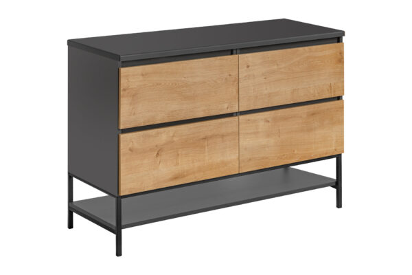 MONACO GREY OAK 820 Spintelė p.um 2 S / Spintelė uw 2 Dr 60 CM – CU-COC-834012 FSC MIX 70 % Vonios baldai COMAD 8