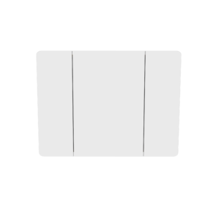 ARUBA WHITE 845 (3D) veidrodinė spintelė 100 cm CU-COC-834012 FSC MIX Credit Vonios baldai COMAD 3