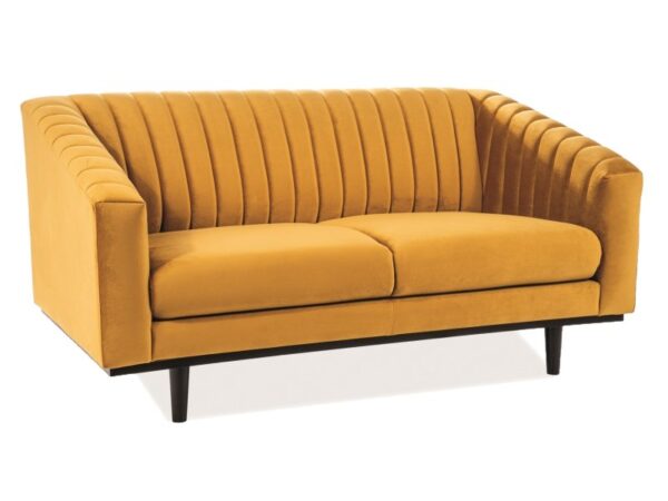 ASPREY 2 VELVET CURRY BLUVEL 68 / WENGE SOFA Foteliai 2 3