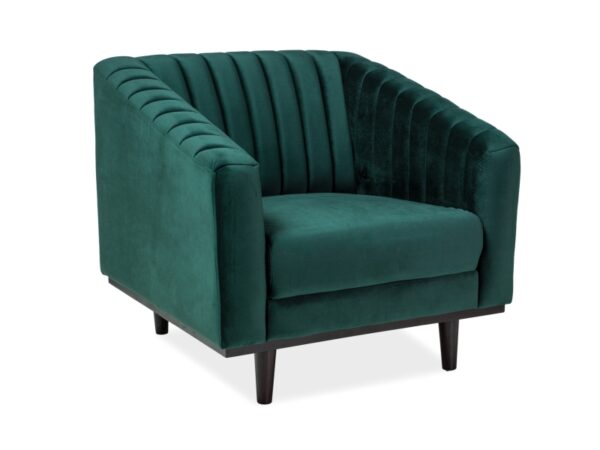 ASPREY 1 VELVET FOTOKAS, GREEN BLUVEL 78 / WENGE Foteliai 2 3