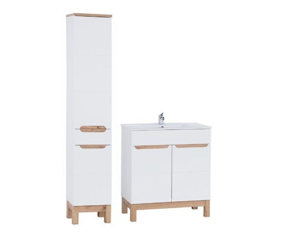 SET-BW LAVA 80CM BALI WHITE 800 Vonios baldai COMAD 4