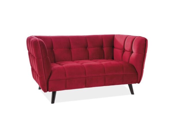 CASTELLO 2 VELVET bordo spalvos sofa BLUVEL 59 / WENGE Sofos 2 3