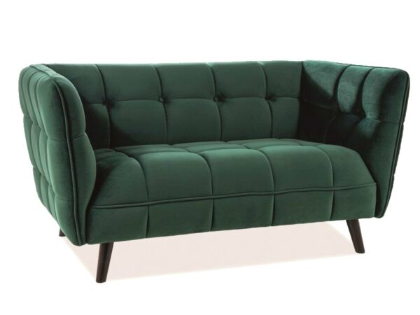 CASTELLO 2 VELVET SOFA, NAVY BLUE BLUVEL 86 / WENGE Sofos 2 3