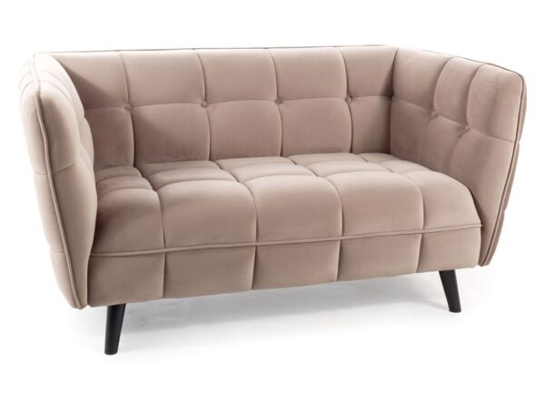 SOFA CASTELLO 2 VELVET C. BLUVEL 40 / WENGE Sofos 2 3