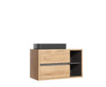SET-DV B 100CM UN.6275 JUODAS Vonios baldai COMAD 6