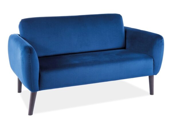 ELSA VELVET SOFA, NAVY BLUE BLUVEL 86 / WENGE Sofos 2 3