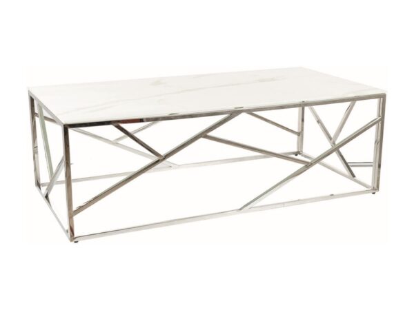 ESCADA A II BENCH BALTO MARMULIO EFEKTAS/SIDABRAS 120X60 kavos staliukai 3