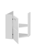 FINKA – 824 WHITE/WHITE p/um spintelė 40x40cm CORNER 1D/ spintelė po praustuvu CU-COC-834012 FSC Vonios baldai COMAD 9