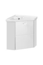 FINKA – 824 WHITE/WHITE p/um spintelė 40x40cm CORNER 1D/ spintelė po praustuvu CU-COC-834012 FSC Vonios baldai COMAD 10