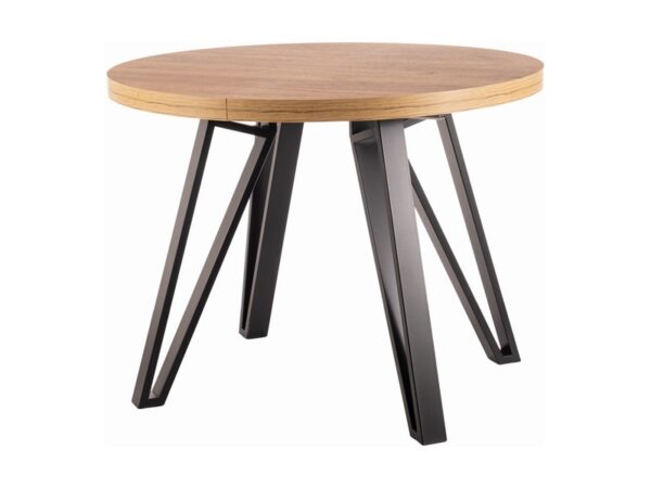 GALAXY TABLE, ARTISAN OAK / BLACK FI 100 (100-168) Stalai 3