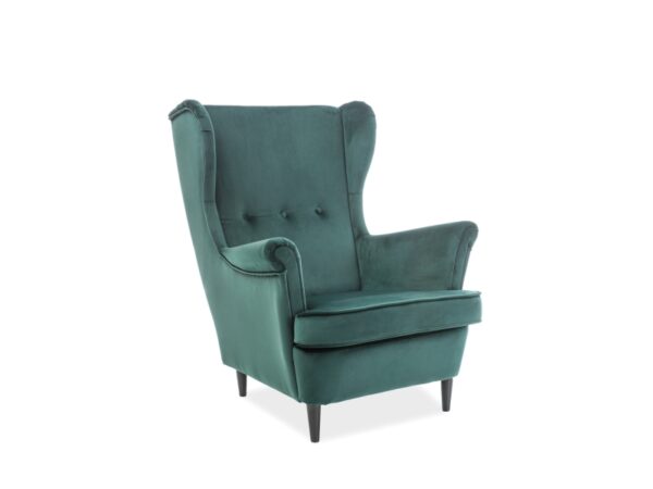 LORD VELVET KĖDĖ, GREEN BLUVEL 78 / WENGE Foteliai 3