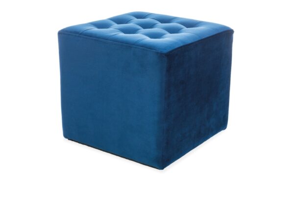 PUF LORI VELVET  GRANATOWY BLUVEL 86 3