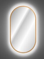 LED GOLD MIRROR APOLLO 900/500 / LED GOLD MIRROR Vonios baldai COMAD 9