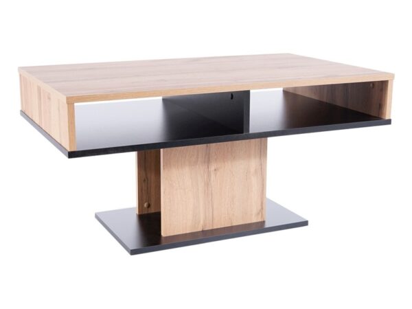 STALAS LIBERA, WOTAN OAK / BLACK 60X100 kavos staliukai 3