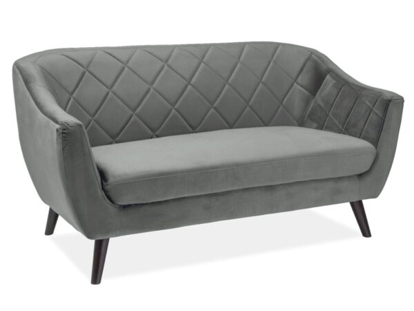 MOLLY 2 VELVETINĖ SOFA GREY BLUVEL 14 / WENGE Sofos 2 3