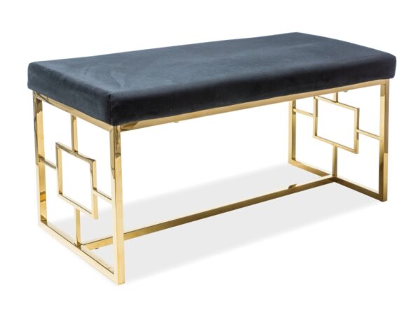 NOIR BENCH GOLD/BLACK VELVET TAP.105 kavos staliukai 3