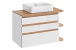 PLATINUM WHITE 820 RINKINYS. praustuvo spintelė 3S/praustuvo spintelė 3DW 90cm – reguliuojamas CU-COC-834012,F Vonios baldai COMAD 9