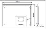 LED FRAME 600 / LED FRAME 600 Vonios baldai COMAD 8