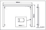 LED FRAME 800 / LED FRAME 800 Vonios baldai COMAD 7