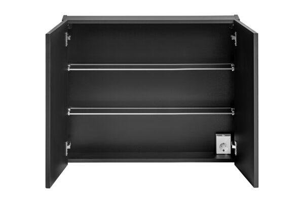 SANTA FE BLACK 84-80-A-2D veidrodinė spintelė CU-COC-834012 FSC MIX kreditas Vonios baldai COMAD 7