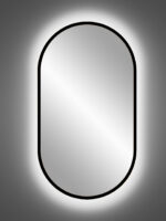 BLACK LED MIRROR APOLLO 900/500 / LED BLACK MIRROR Vonios baldai COMAD 9