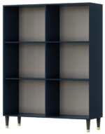 Inludo 120 vitrininė spintelė tamsiai mėlyna / balta Wardrobes & display cabinets 10