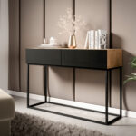 Avorio 120 Konsolinis staliukas Artisan Oak/Black Gloss Console table 9