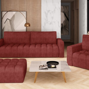Minkštų baldų komplektas Lazaro 3+1+Pufas Lounge suites