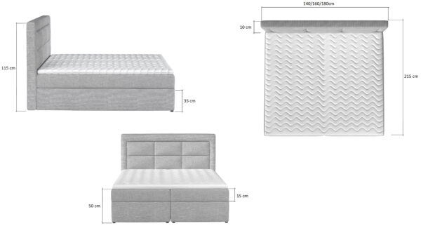 Lova Vivre 180×200 Box Springs lova 7