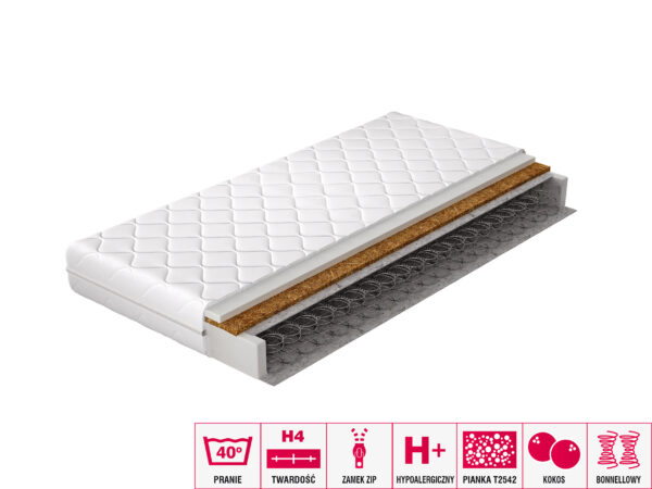 Bonnell Mattrasses Ola 80×200 hypoallergenic cover Čiužinys 7