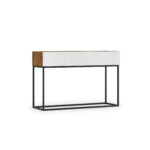 Avorio 120 Konsolinis staliukas Artisan Oak/White Gloss Console table 8