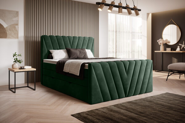 Lova su čiužiniu Candice 140×200 Box Springs lova 3