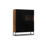 Avorio 120 vitrininė spintelė Artisan Oak/Black Gloss Wardrobes & display cabinets 8