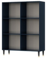 Inludo 120 vitrininė spintelė tamsiai mėlyna / balta / stiklas Wardrobes & display cabinets 10