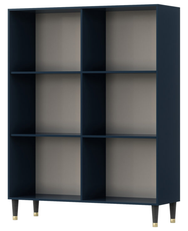 Inludo 120 vitrininė spintelė tamsiai mėlyna / balta / stiklas Wardrobes & display cabinets 7